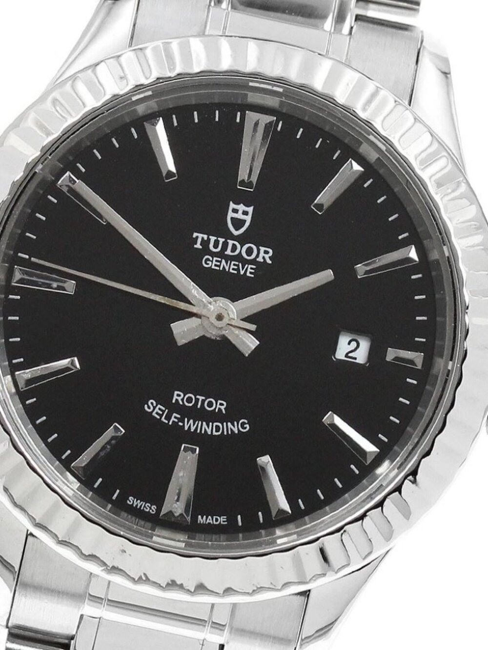 TUDOR style 12110 Date Black Dial Automatic Ladies Watch_942633